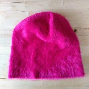 H&M Hot Pink Angora Beanie